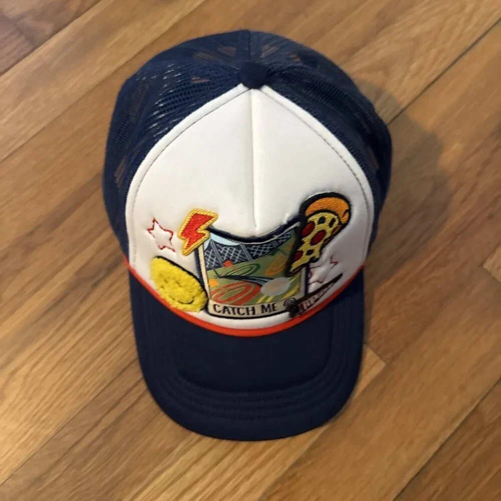Catch Me At Top Golf Youth One Size Adjustable Mesh Snapback Hat Cap Trucker